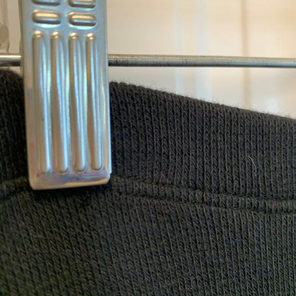 Veronique Miljkovitch skirt, EUC, black knit, gold, sz s, pull on, knee  length - Picture 3 of 16